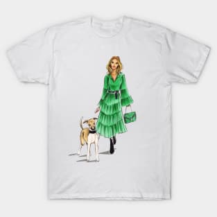 Girl and Her Dog T-Shirt